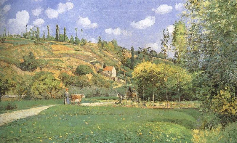 Camille Pissarro Cattle woman oil painting image